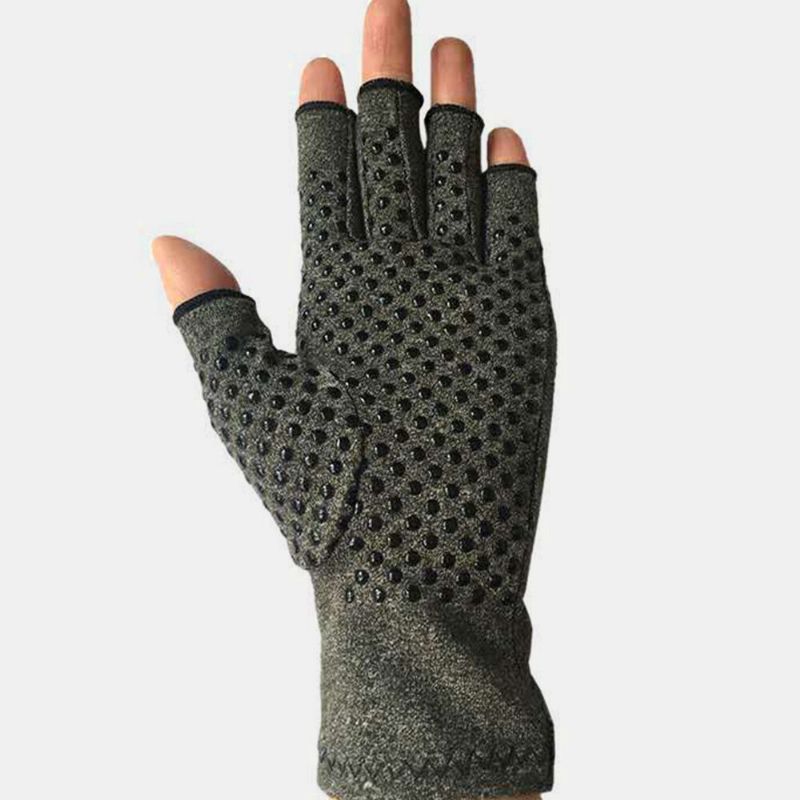 Fingerlose Magnetische Strickhandschuhe Arthritis-handschuhe Outdoor Sport Fitness Silikonhandschuhe