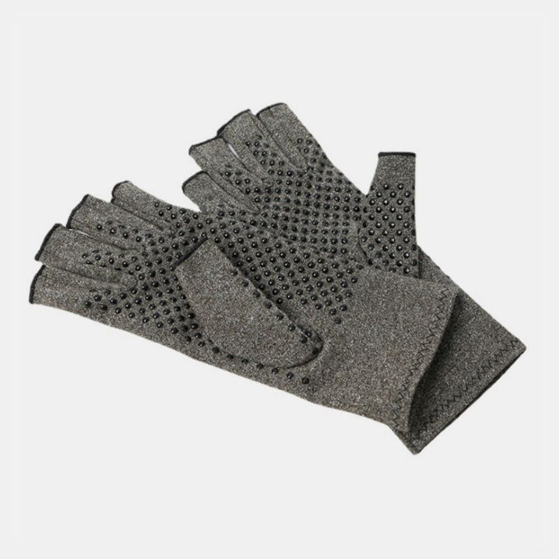 Fingerlose Magnetische Strickhandschuhe Arthritis-handschuhe Outdoor Sport Fitness Silikonhandschuhe