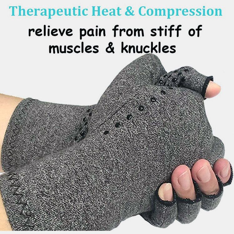 Fingerlose Magnetische Strickhandschuhe Arthritis-handschuhe Outdoor Sport Fitness Silikonhandschuhe