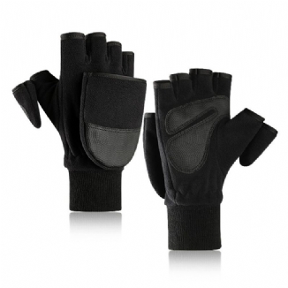 Neue Saison Warme Fleece-handschuhe Herren-flip-tasche Bezieht Sich Auf Einen Dicken Outdoor-lupen-finger-touchscreen