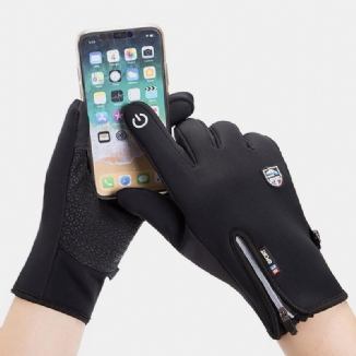 Unisex-touchscreen-outdoor-winter-plus-velvet-reit-halte-warme Wasserdichte Handschuhe