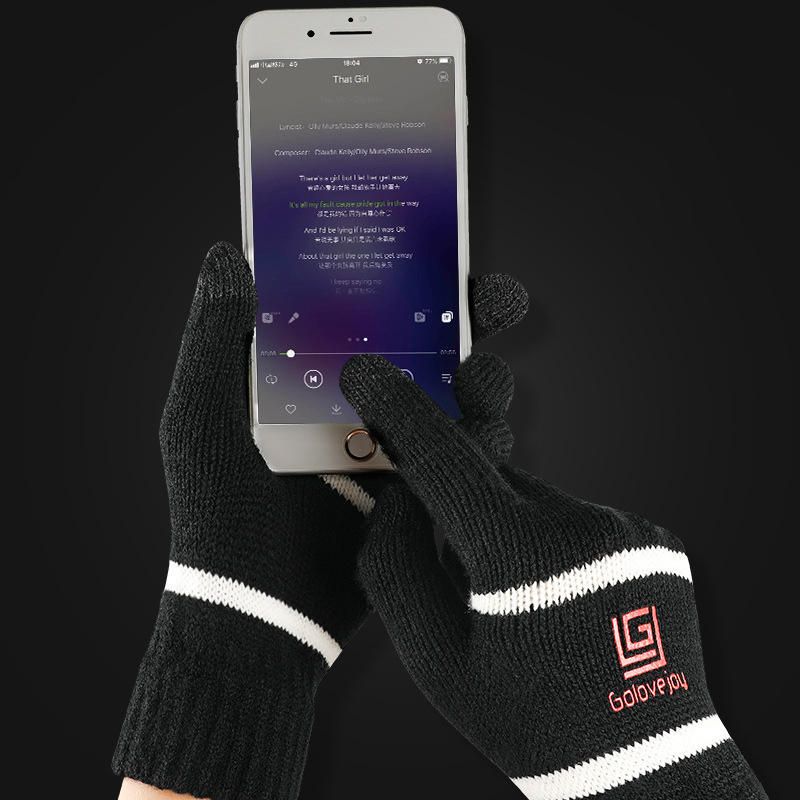 Unisex-winter-touchscreen-reiten Im Freien Warme Verdickte Strickhandschuhe