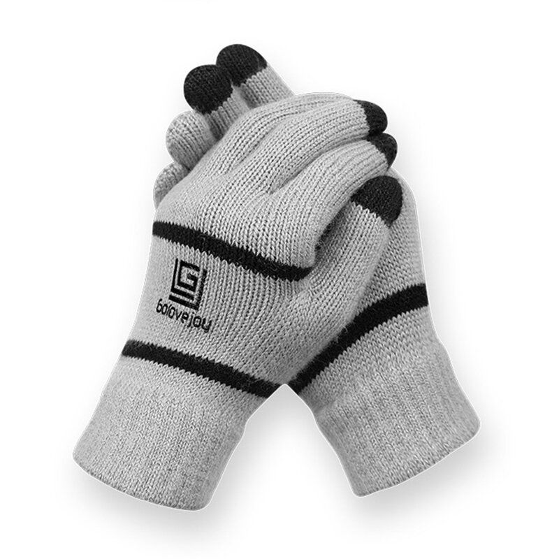 Unisex-winter-touchscreen-reiten Im Freien Warme Verdickte Strickhandschuhe