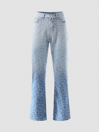 Baumwolljeans Mit Icon-ombre-print