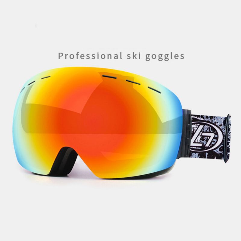 Doppellagige Unisex-skibrille Sphärisch Professionelle Beschlagfreie Winddichte Doppelscheiben-brille