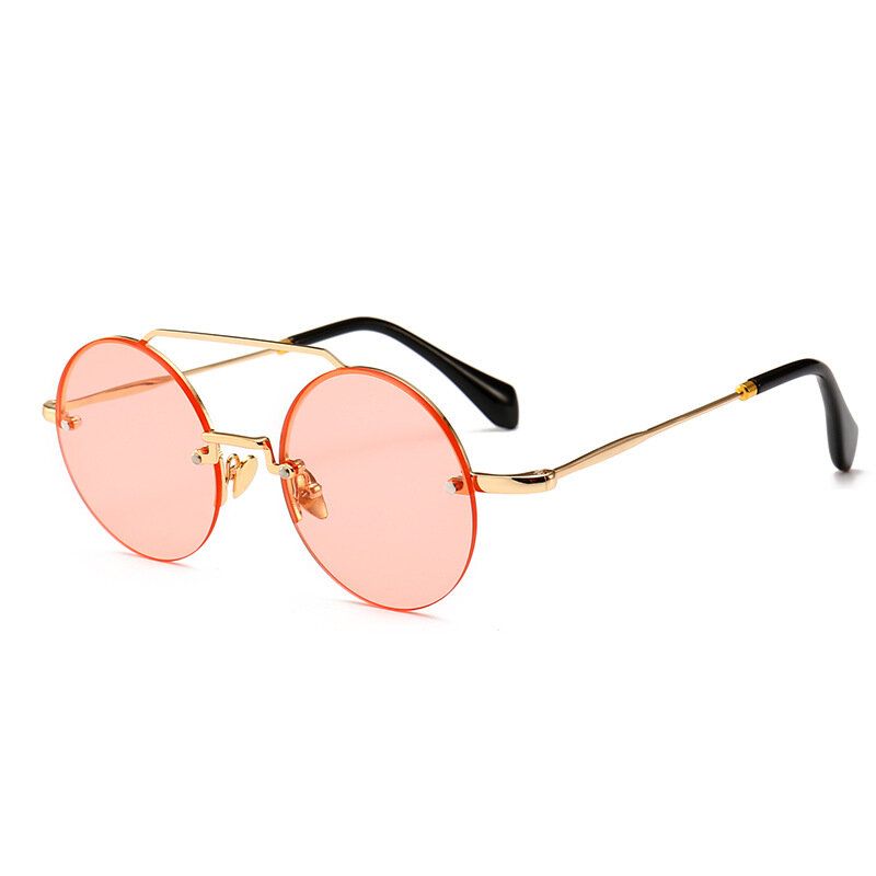 Herren Damen Outdoor Casual Schmaler Rahmen Moderne Retro Runde Sonnenbrille