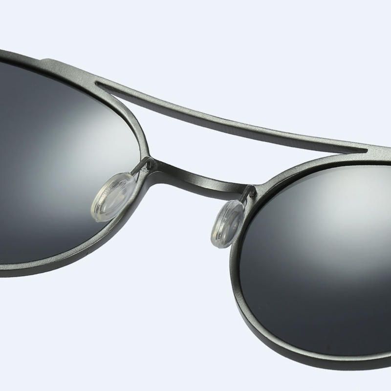 Herren Damen Outdoor Lässig Fahren Polarisierte Brille Klassische Runde Sonnenbrille