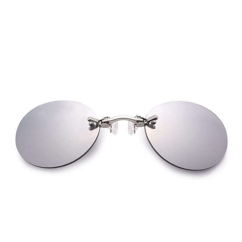 Herren Outdoor-sonnenbrille Aus Metall Mit Nasensteg