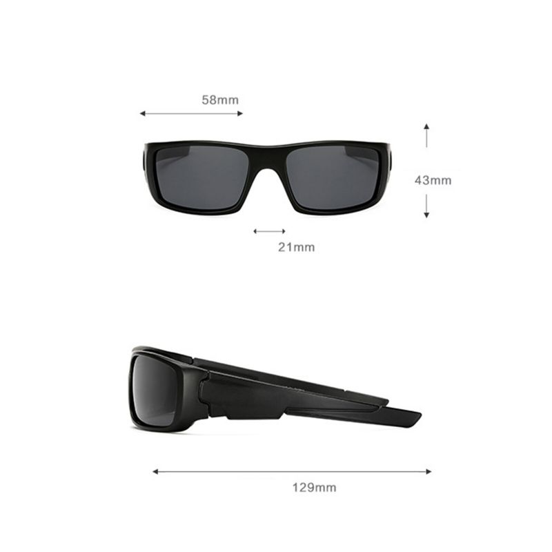 Herren Sport High-definition Visuelle Sonnenbrille Mit Polarisierten Gläsern Reitsonnenbrille