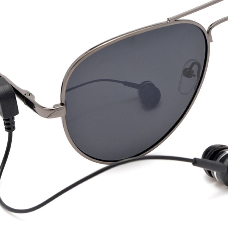 Männer Retro Fashion Outdoor Uv-schutz Bluetooth Headset Sonnenbrille