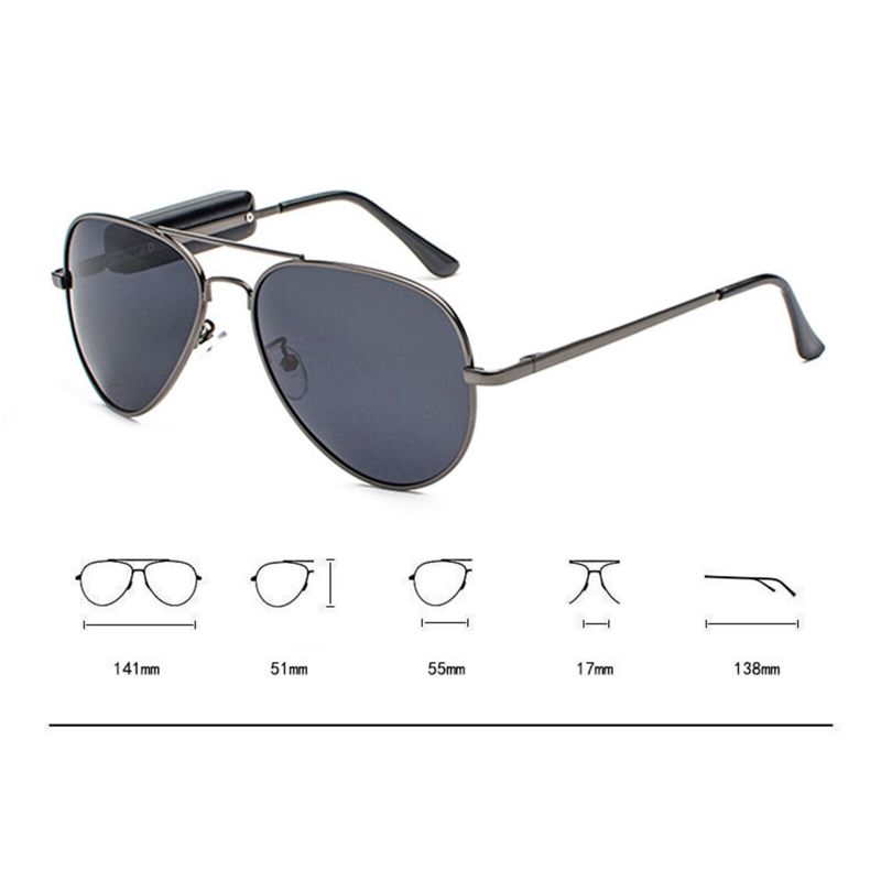 Männer Retro Fashion Outdoor Uv-schutz Bluetooth Headset Sonnenbrille