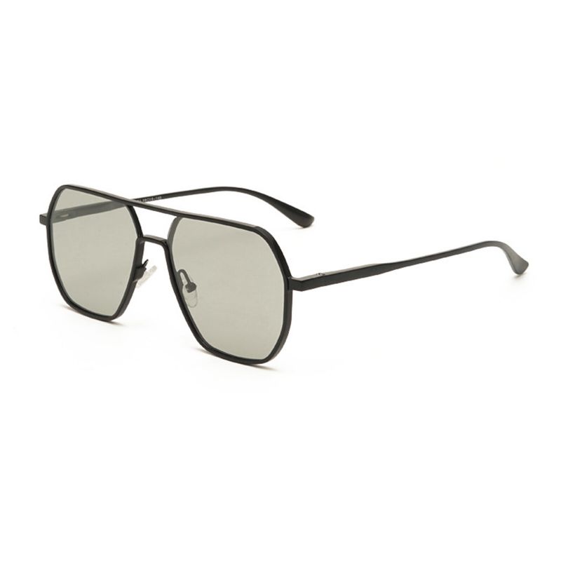 Männer Retro Intelligent Photochromic Metall Polarisierte Sonnenbrille Fahrer Fahren Angelbrille