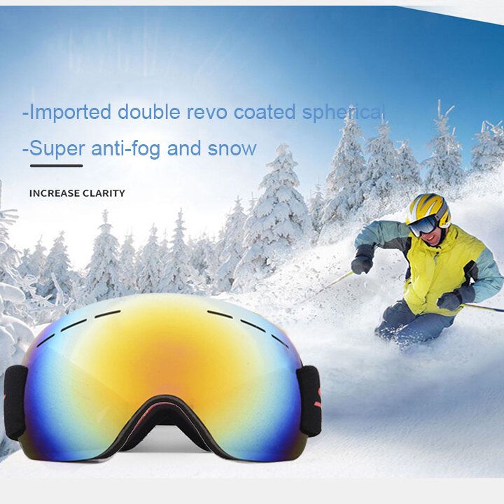 Unisex-erwachsene Klettern Skifahren Antibeschlag Uv-schutz Sanddichte Skibrille