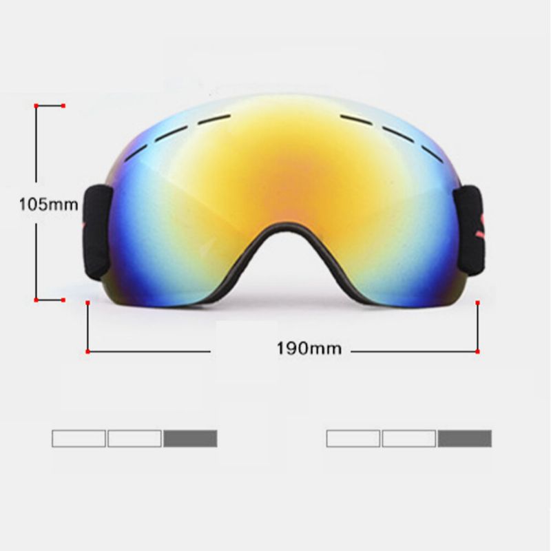 Unisex-erwachsene Klettern Skifahren Antibeschlag Uv-schutz Sanddichte Skibrille