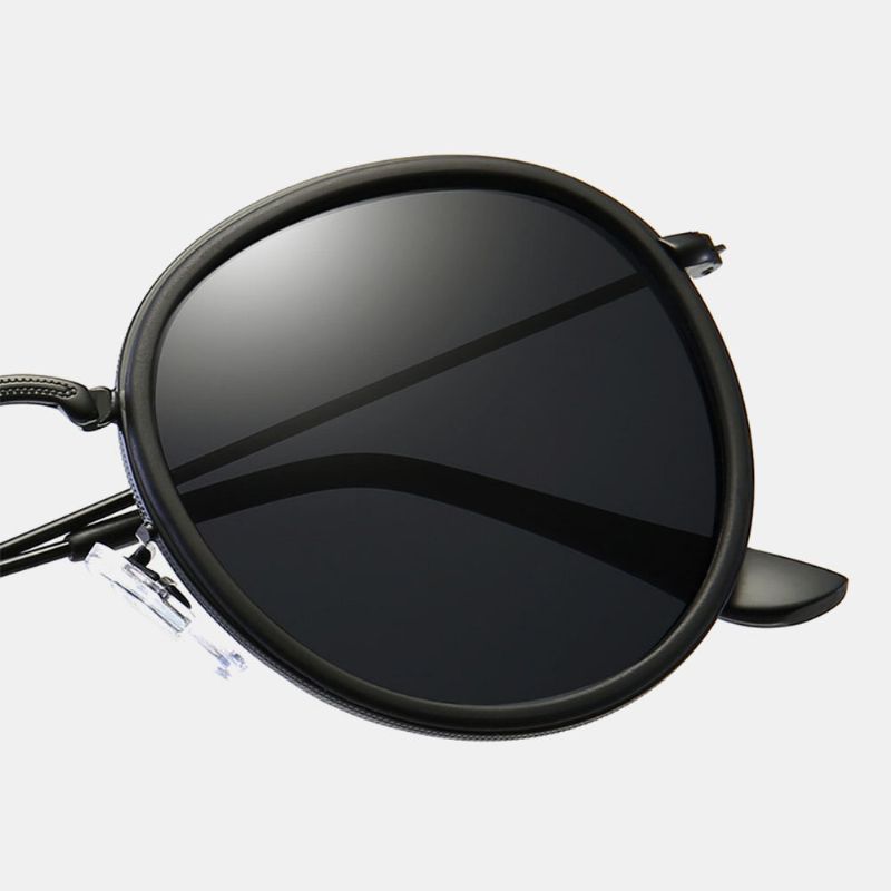 Unisex-legierung Oval Vollrahmen Polarisiert Uv-schutz Modische All-match-sonnenbrille