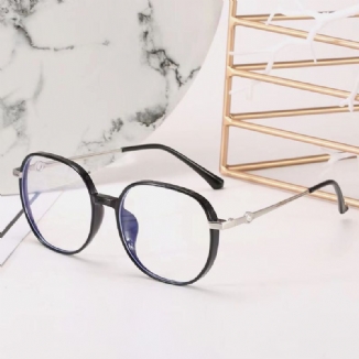 Unisex-oval-vollrahmen-flachlicht-fashion-simple-brille