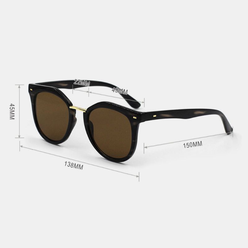 Unisex-sonnenbrille In Schildpatt Quadratisch Modisch Lässig Mit Uv-schutz