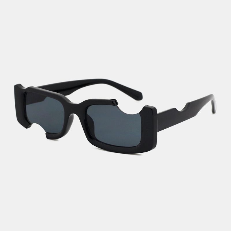 Unregelmäßige Unisex-sonnenbrille Mit Quadratischem Rahmen Kein Vollrahmen Uv-schutz Modische Sonnenbrille Mit Speziellem Profil