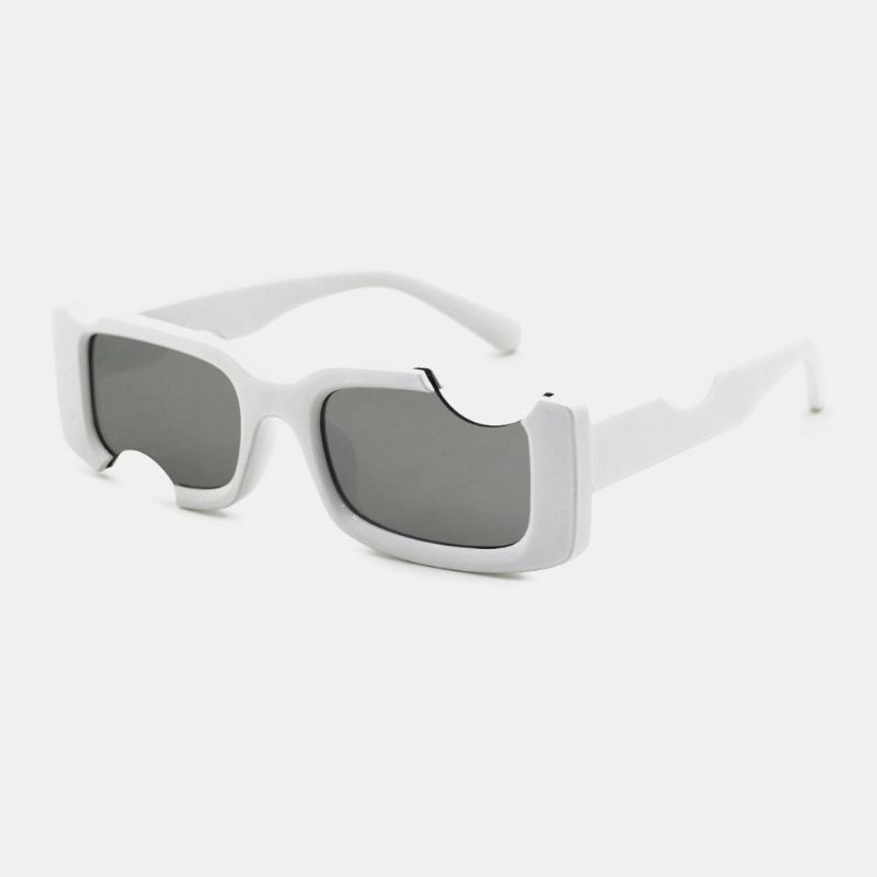 Unregelmäßige Unisex-sonnenbrille Mit Quadratischem Rahmen Kein Vollrahmen Uv-schutz Modische Sonnenbrille Mit Speziellem Profil