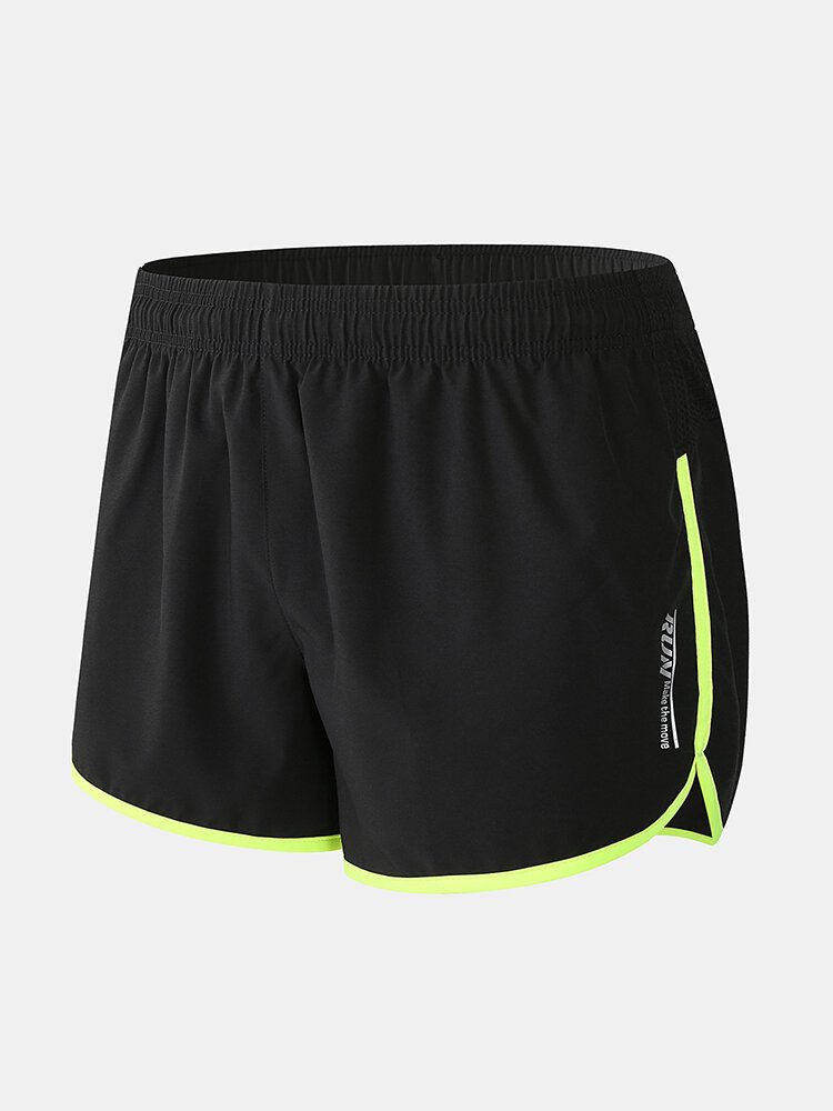 Atmungsaktive Schnell Trocknende Boardshorts Sport Patchwork Mesh Für Herren Mit Kordelzug