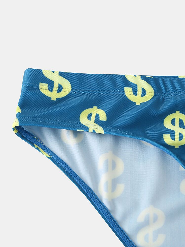 Badehose Mit Dollarmuster-print Für Herren