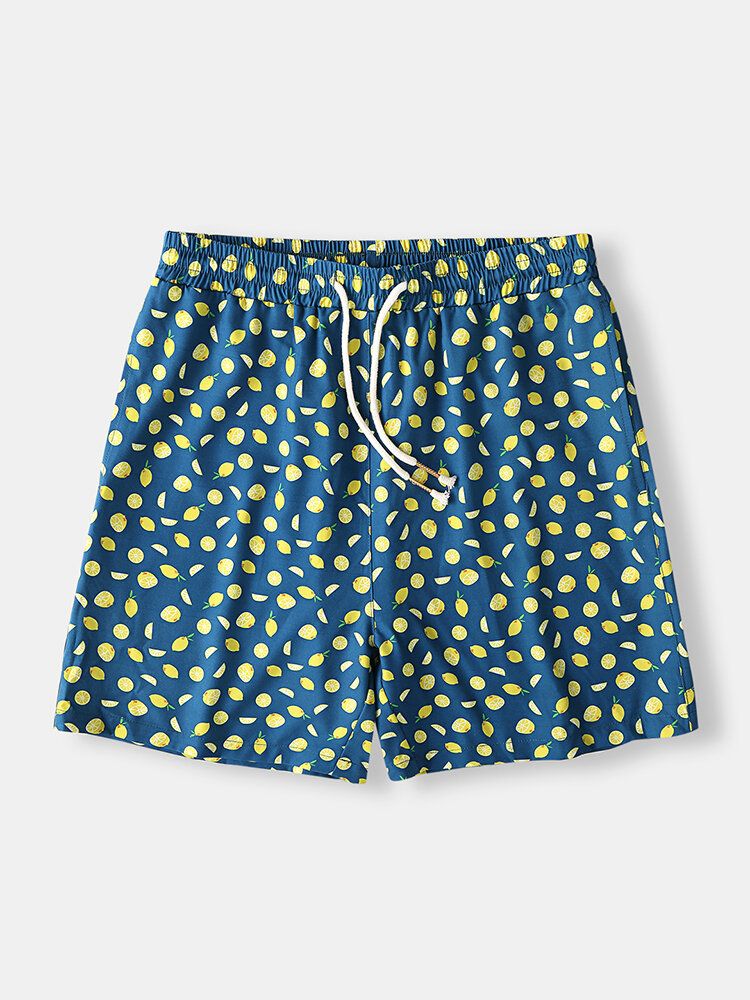 Holiday Dot Lustiger Aufdruck Für Herren Schnell Trocknend Kurze Mini-strandshorts