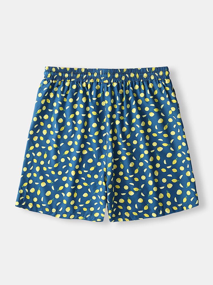 Holiday Dot Lustiger Aufdruck Für Herren Schnell Trocknend Kurze Mini-strandshorts