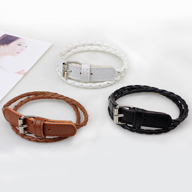 Böhmisches Doppelschicht-lederarmband Für Frauen Mit Knopf-mode-armband