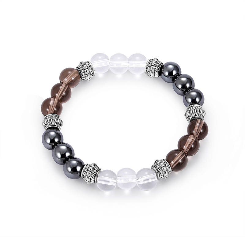 Modisches 8 mm Buddha-perlen-armband Naturstein Lässiges Farbverlauf-perlen-armband Für Männer Geschenk