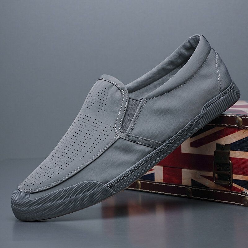 Atmungsaktive Herren-eisseide Weiche Bequeme Sohle Fester Slip-on Lässige Pumps