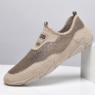 Atmungsaktive Mesh Slip On Outdoor Rutschfeste Freizeitschuhe Für Herren