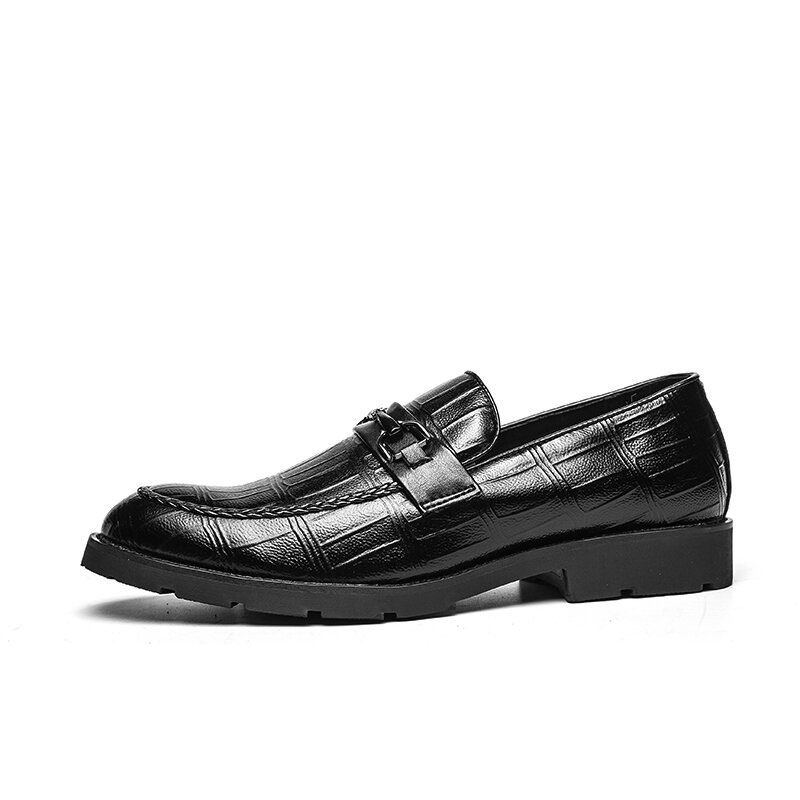 Atmungsaktive Retro-slip-on-schuhe Aus Mikrofaser Mit Weicher Sohle Im England-stil