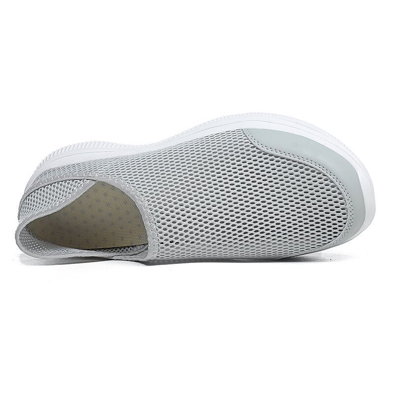 Atmungsaktive Weiche Sohle Aus Mesh Für Herren Bequeme Zwei-wege-slip-on-laufschuhe