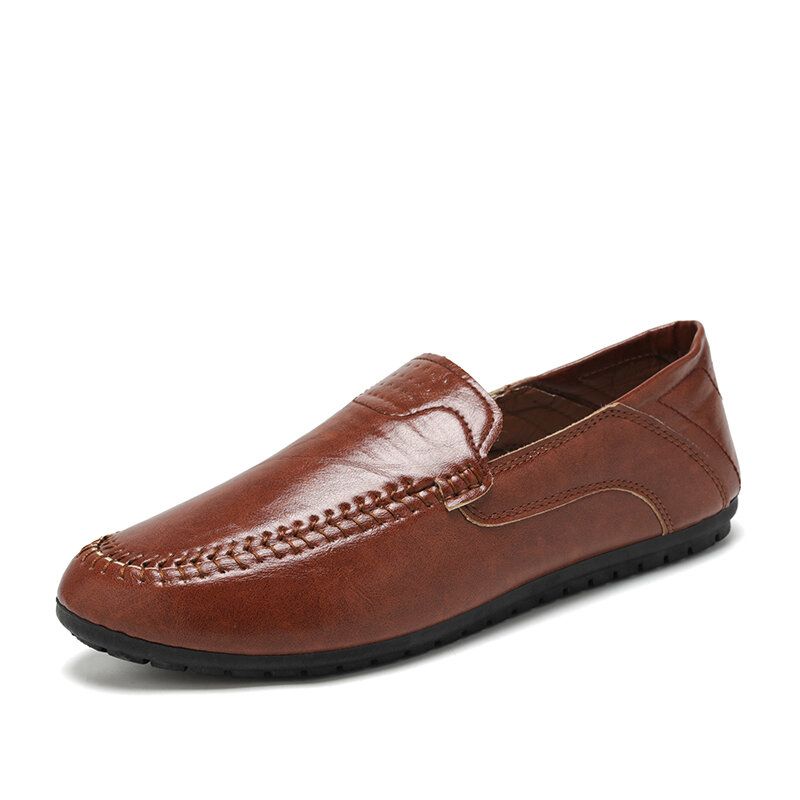 Atmungsaktive Weiche Sohle Aus Mikrofaser Für Herren Bequeme Feste Lässige Loafer-schuhe