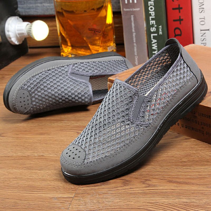 Atmungsaktiver Rutschfester Bequemer Slip On Old Peking Freizeitschuhe Für Herren