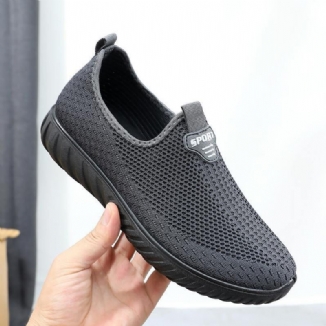 Atmungsaktiver Stoff Rutschfeste Bequeme Sohle Slip-on Alte Peking-freizeitschuhe