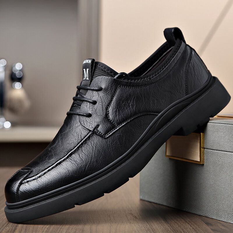 Freizeit-business-schuhe Aus Mikrofaser-leder Mit Weicher Sohle Und Rutschfester Sohle