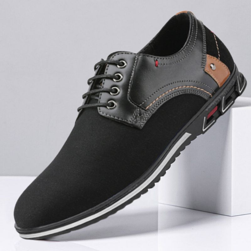 Herren Mikrofaser Leder Rutschfeste Business Casual Schuhe