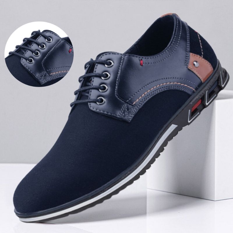 Herren Mikrofaser Leder Rutschfeste Business Casual Schuhe