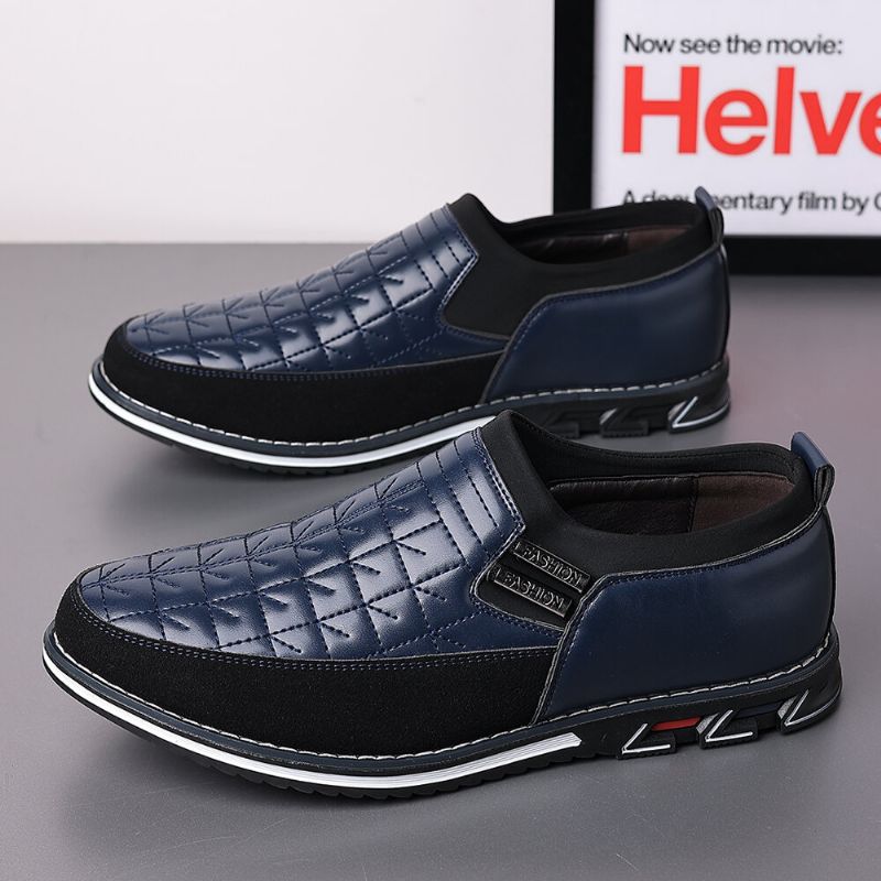 Herren Stitching Slip-resistant Slip-on Casual Business Schuhe