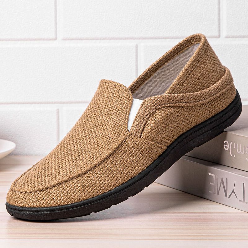 Herren Tragbare Slip-on-schuhe Mit Weicher Sohle Und Lässigem Fahren