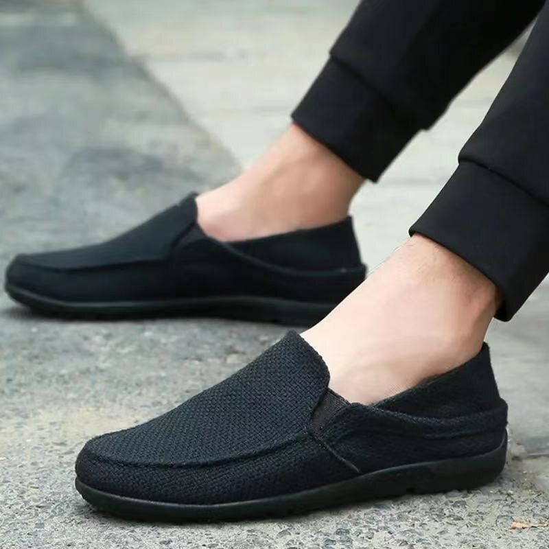 Herren Tragbare Slip-on-schuhe Mit Weicher Sohle Und Lässigem Fahren