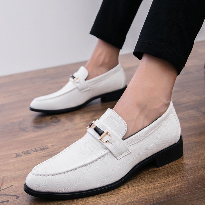 Männer Mikrofaser-leder Atmungsaktive Weiche Sohle Slip-on Klassische Solide Freizeit-business-schuhe