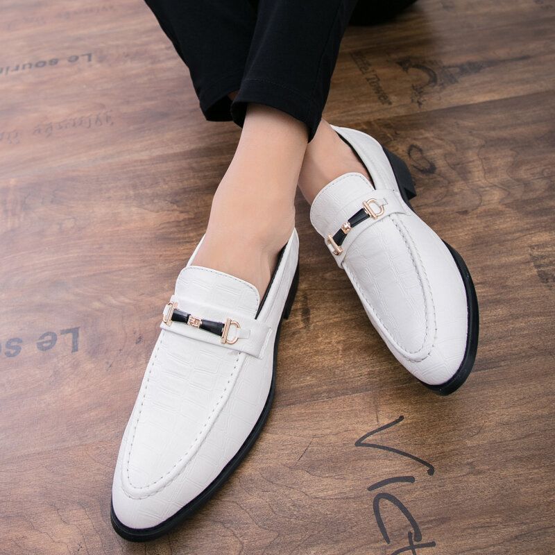 Männer Mikrofaser-leder Atmungsaktive Weiche Sohle Slip-on Klassische Solide Freizeit-business-schuhe