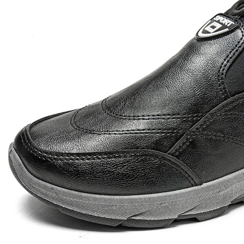 Wasserdichte Rutschfeste Warme Plüschfutter-slip-on-freizeitschuhe Für Herren