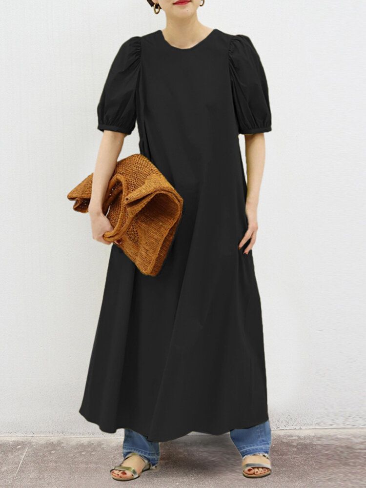 Festliches Maxikleid Mit Puffärmeln Für Damen