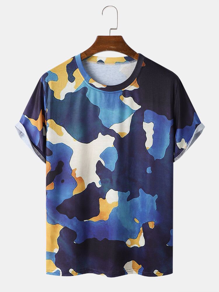 Herren Camo Hem Cuff Graceful Leisure Alle Abgestimmten T-shirts