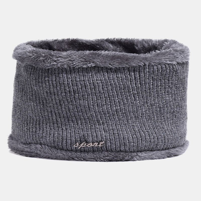 2 Stück Herren Winter Plus Samt Warme Kaschmirmütze Strickmützen Schal Maske Outdoor Wilde Elastische Verstellbare Winddichte Beanie Totenkopfmütze