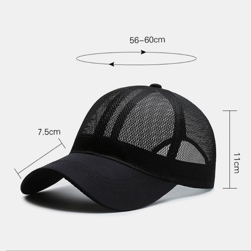 Atmungsaktive Unisex-sonnenschirm-baseballmützen Aus Mesh Für Den Außenbereich