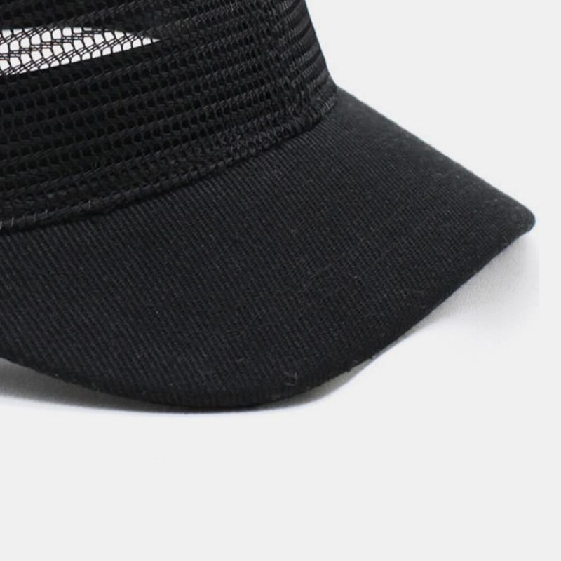 Atmungsaktive Verstellbare Kurzgekrümmte Unisex-baseballkappen Aus Mesh